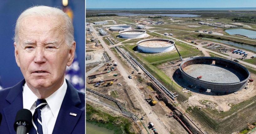 President Joe Biden's Department of Energy this week cancelled an agreement to buy oil to replenish the Strategic Petroleum Reserves, seen at right.