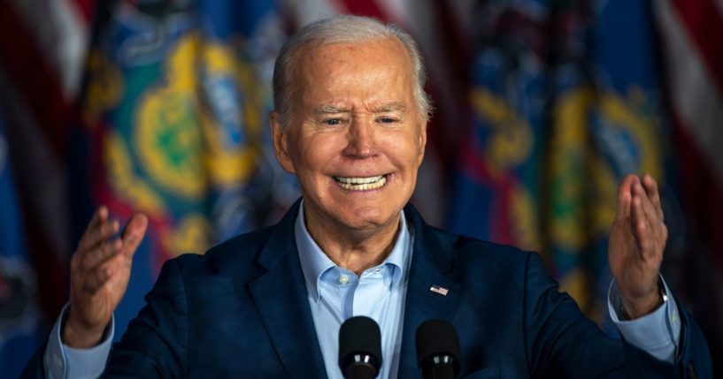 President Joe Biden speaks during a campaign event in Scranton, Pennsylvania, on Tuesday.