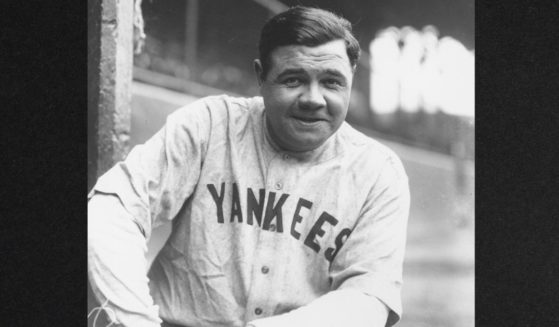 New York Yankees star slugger Babe Ruth is seen in a photo from May 19, 1927.