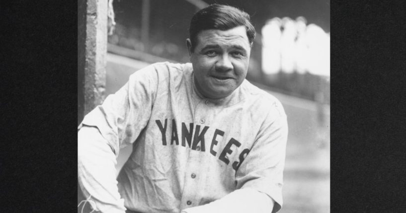 New York Yankees star slugger Babe Ruth is seen in a photo from May 19, 1927.