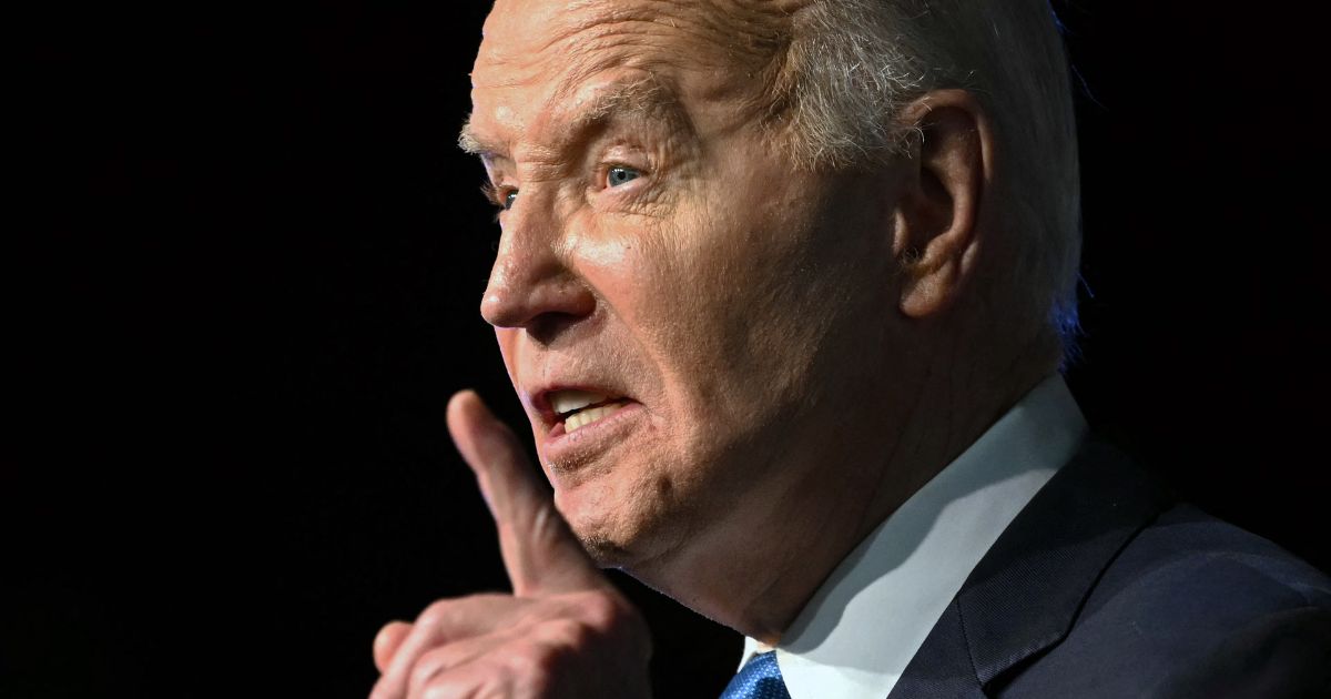 President Joe Biden speaks during the NAACP Detroit Branch's annual "Fight for Freedom Fund Dinner" in Detroit on Sunday.