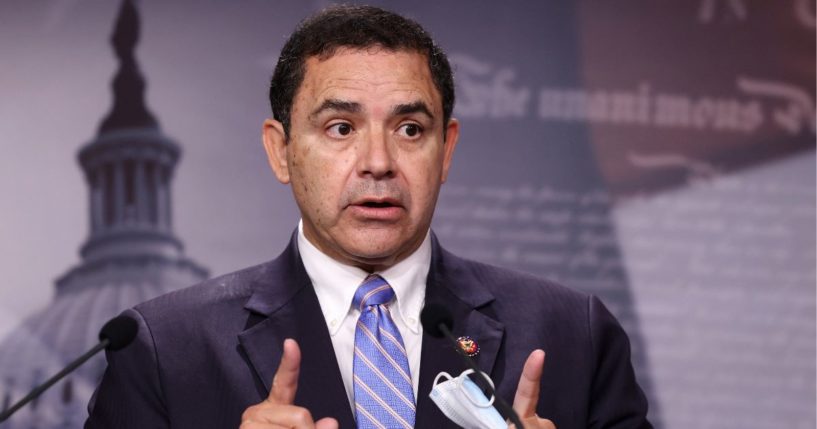 Rep. Henry Cuellar speaks on southern border security and illegal immigration during a news conference at the U.S. Capitol in Washington, D.C., on July 30, 2021.