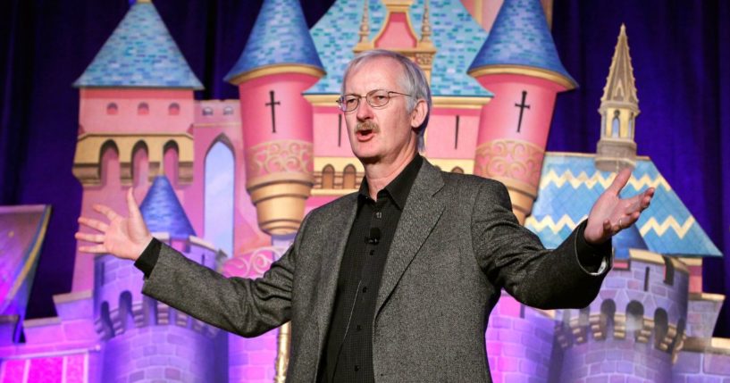 Animator John Musker speaks during Princess Tiana's official induction into the Disney Princess Royal Court at The New York Palace Hotel on March 14, 2010.