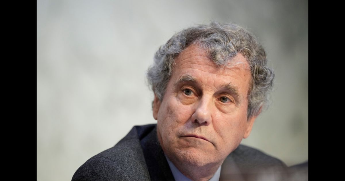Committee chairman Sen. Sherrod Brown (D-OH) listens during a Senate Banking nominations hearing on June 21, 2023 in Washington, DC.