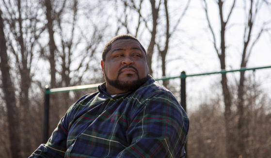 A February 2020 photo provided by the American Civil Liberties Union shows Robert Williams of Farmington Hills, Michigan, a suburb of Detroit. On Friday, the ACLU announced the city of Detroit has agreed to pay $300,000 to Williams after police use of facial recognition technology caused him to be wrongly accused of shoplifting.