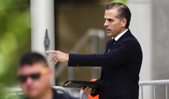 Hunter Biden departs from federal court in Wilmington, Delaware, on Monday.