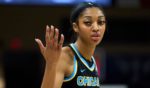 WNBA player Angel Reese of the Chicago Sky reacts after a play during a May 15 game.