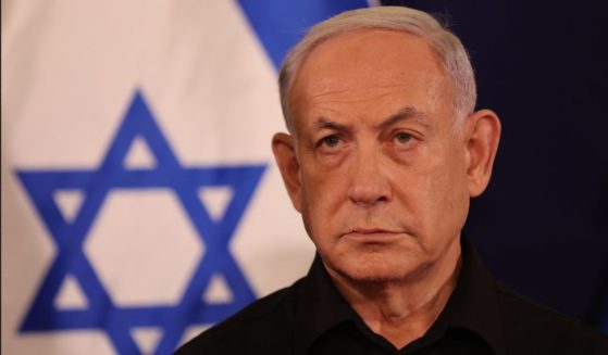Israeli Prime Minister Benjamin Netanyahu is seen in a file photo speaking at a news conference in Tel Aviv in October.