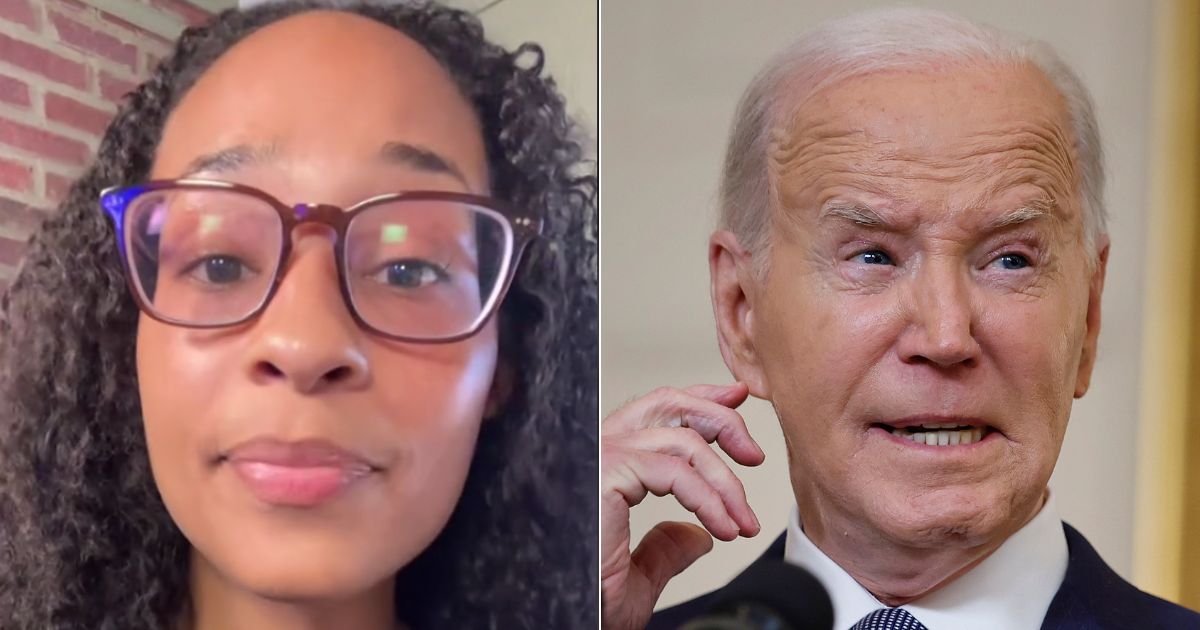 President Joe Biden's, right, campaign TikTok account put out a video, left, calling former President Donald Trump racist; however, the comment section seemed more concerned with the real issues facing Americans.