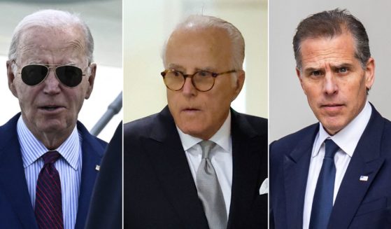 Three Congressional committee chairmen sent a letter to the Department of Justice referring first son Hunter Biden, right, and his uncle James Biden, center, for criminal prosecution, saying they lied to Congress in an attempt to shield President Joe Biden, left.