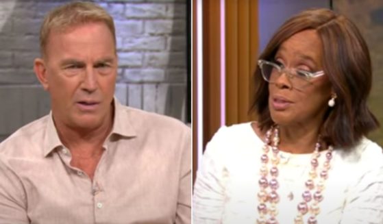Actor Kevin Costner, left, sparred with CBS's Gayle King over his decision not to return to "Yellowstone."