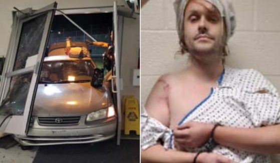 Joseph Leedy, 40, of Florida reportedly told deputies the devil told him to "kill everyone" before he crashed his car through the front door of the jail.
