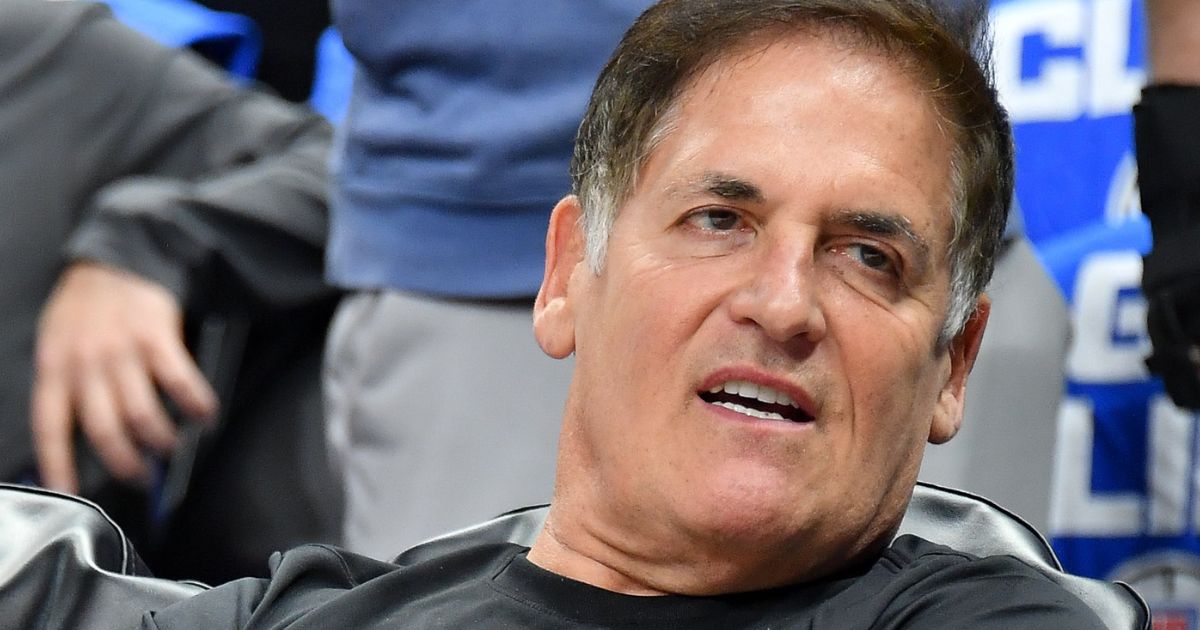 Mark Cuban attends an NBA game between the Los Angeles Clippers and the Dallas Mavericks at Crypto.com Arena in Los Angeles on April 21.