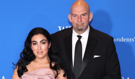 Gisele Barreto Fetterman and Sen. John Fetterman attend the 2023 White House Correspondents' Association Dinner in Washington, D.C., on April 29.