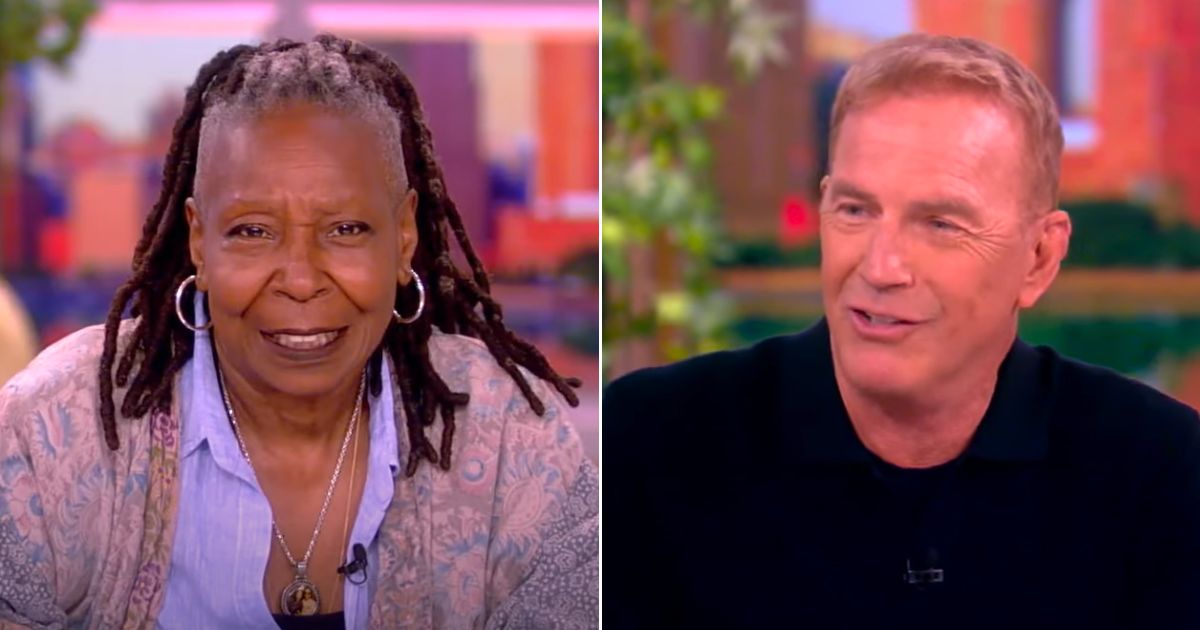 Co-host Whoopi Goldberg interrupted Kevin Costner on "The View."