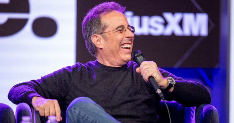 Jerry Seinfeld attends SiriusXM's "Unfrosted" Town Hall at SiriusXM Studios in Los Angeles, California, on April 30.