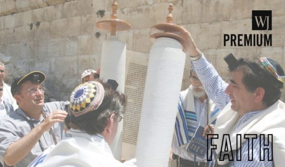 Bar Mitzvah, the ceremony which marks manhood for a Jewish boy, 13 years old, taking place on the Herodian Street at the southern end of the Western or Wailing Wall in Old Jerusalem, an archaeological site where men and women can worship together.