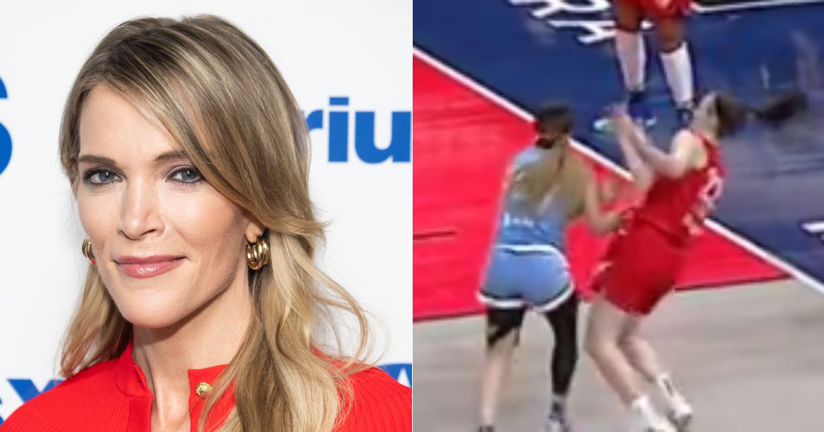 Megyn Kelly, left, weighed in on the WNBA and players' treatment of rookie Caitlin Clark following a flagrant foul on Clark, right, over the weekend.