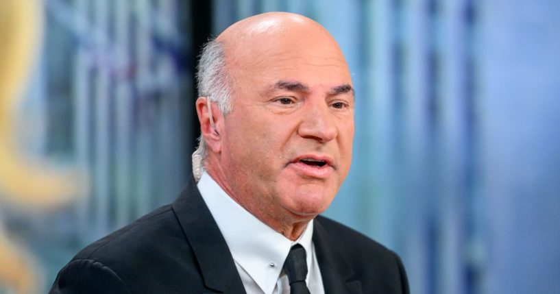 Kevin O'Leary visits "Outnumbered" at the Fox News Channel Studios in New York on April 18.