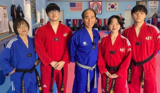 The An family, instructors from the Yong-In Tae Kwon Do school, jumped into action when they heard screams coming from a store next door.