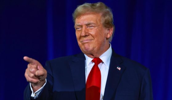 Former President Donald Trump speaks to the Club 47 group at the Palm Beach Convention Center in West Palm Beach, Florida, on June 14.