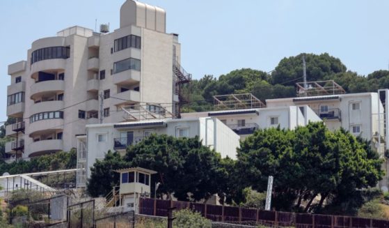 The U.S. Embassy compound in Beirut, Lebanon, is pictured on Wednesday.