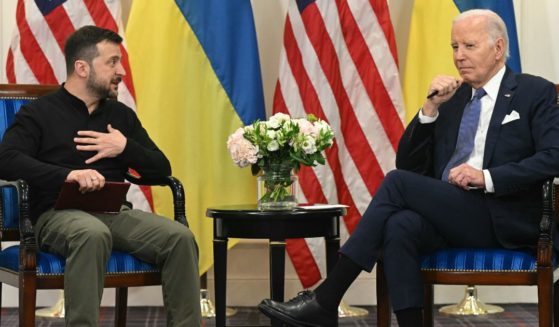 Presidents Joe Biden and Volodymyr Zelenskyy meet at the Intercontinental Hotel in Paris on Friday as Biden announced a new $225 million aid package to Ukraine.