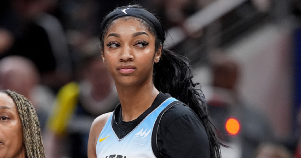 The Chicago Sky's Angele Reese is pictured in Sunday's WNBA game against the Indiana Fever.