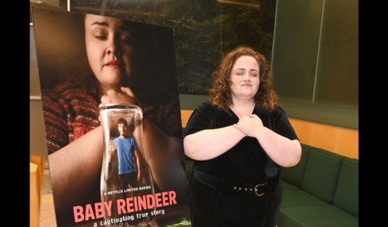 Jessica Gunning attends the SAG-AFTRA Foundation Conversations Presents Netflix's "Baby Reindeer" inside the SAG-AFTRA Foundation Screening Room at Linwood Dunn Theater on May 8, 2024 in Los Angeles, California.