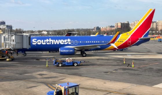 A Southwest Airlines Boeing 737 is pictured in a March file photo at Washington's Reagan National Airport.