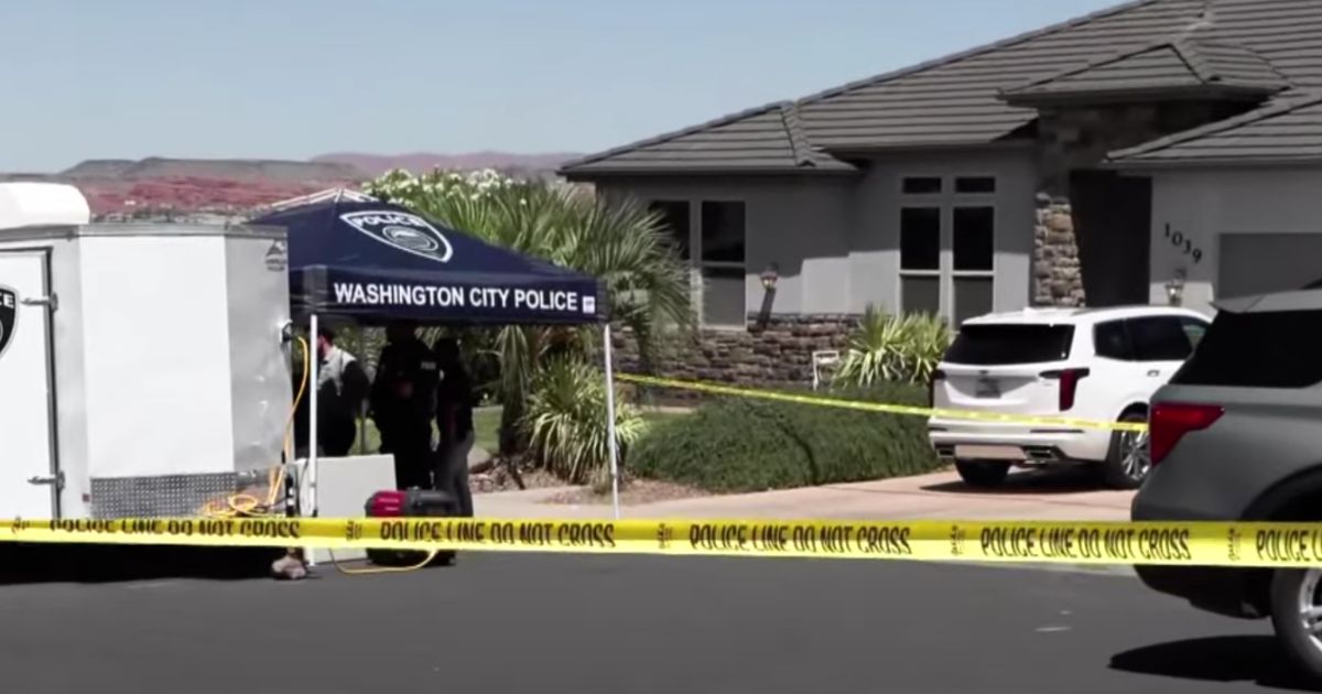 This YouTube screen shot shows a home in Washington City, Utah, where two people were found dead on the evening of June 18, 2024.
