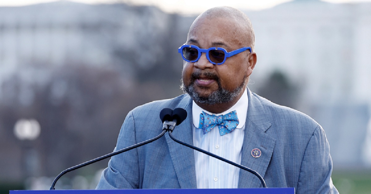 The now-deceased Rep. Donald Payne Jr., pictured at a Fight Colorectal Cancer "United in Blue" event on the National Mall in Washington in March.