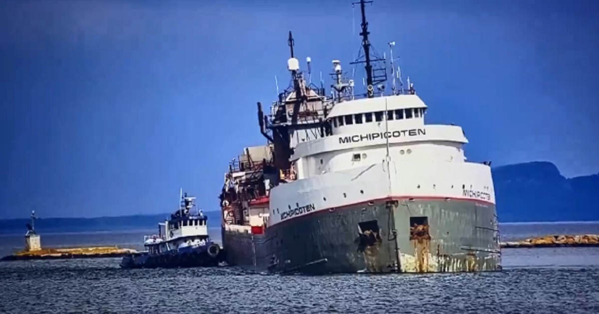 Freighter Collides with Object, Takes on Water in Great Lakes