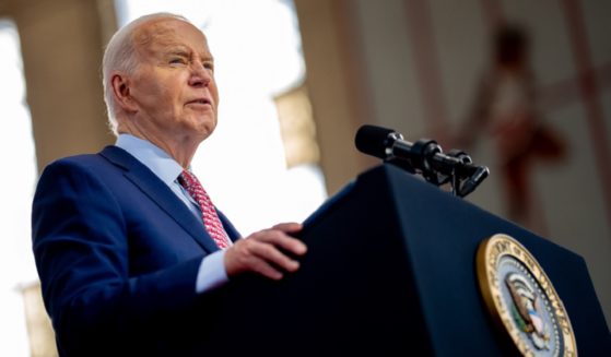 President Joe Biden speaks Wednesay during a campaign rally at Girard College in Philadelphia.