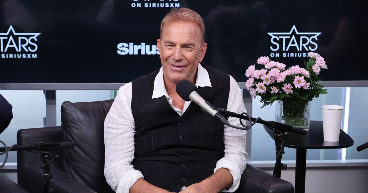 Kevin Costner takes part in 'Horizon: An American Saga' Town Hall hosted by Jessica Shaw at the SiriusXM Studios on June 18, 2024 in New York City.