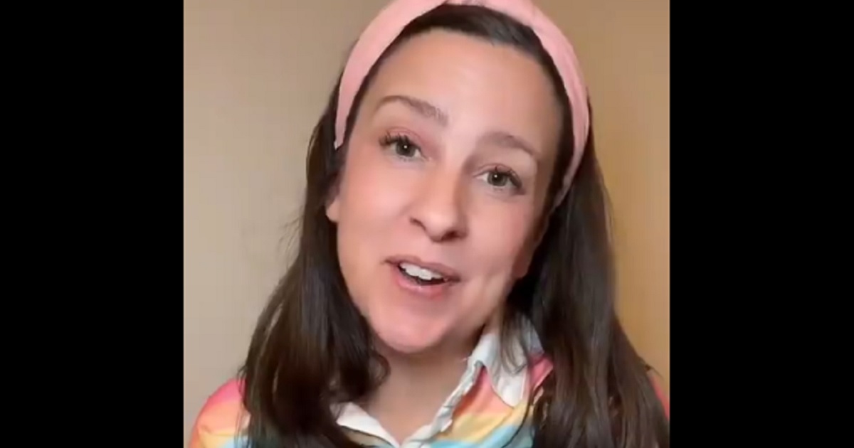 Rachel Accurso, of the "Ms. Rachel - Toddler Learning Videos" YouTube channel, is pictured in a TikTok video published Saturday.