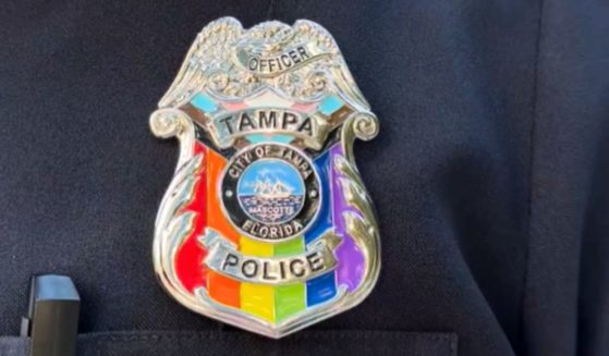 The Tampa, Florida, Police Department showed off its new LGBT "pride" badge on social media.