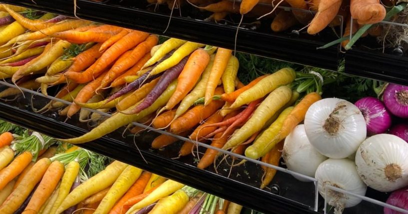 Produce is seen at the District 10 Market in the Bayview-Hunters Point area of San Francisco.