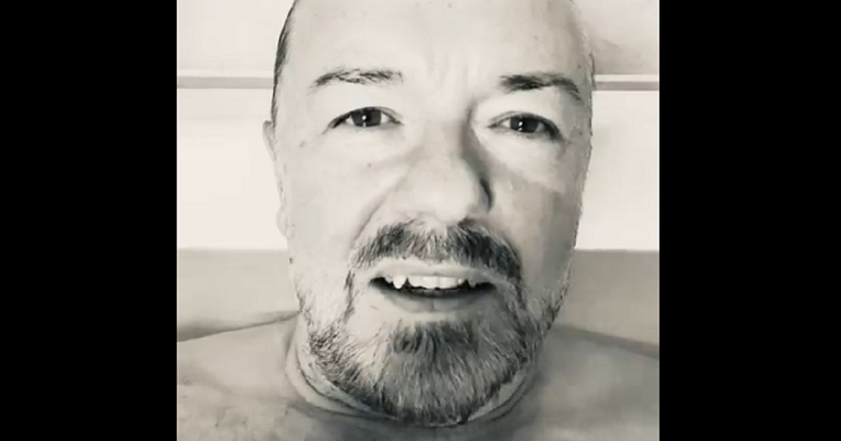 Ricky Gervais’ satire of self-important, politically vocal celebrities goes viral