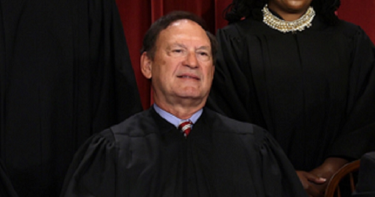 Supreme Court Justice Samuel Alito is pictured in a 2022 file from the court's official portrait session.