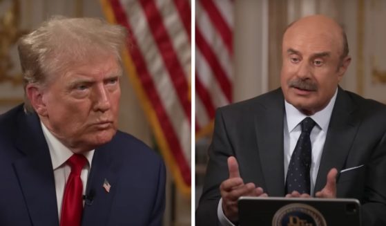 These YouTube screen shots show (L) former President Donald Trump and (R) television host Dr. Phil during an interview from "Dr. Phil Primetime" that aired on June 6, 2024.