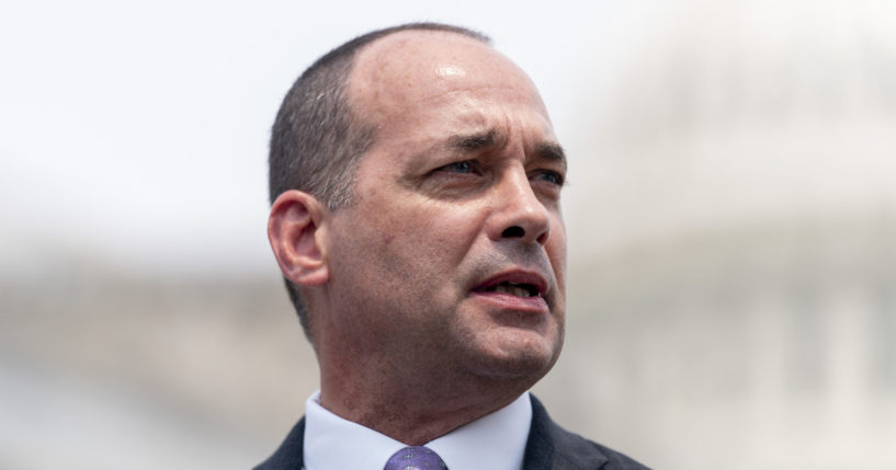 Rep. Bob Good, R-Va., speaks at a news conference held by members of the House Fredom Caucus on Capitol Hill in Washington, July 29, 2021.