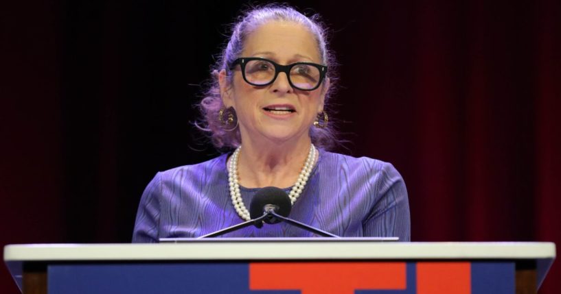 Abigail Disney attends the 2023 Celebrating Women® Breakfast in New York City on May 4, 2023.