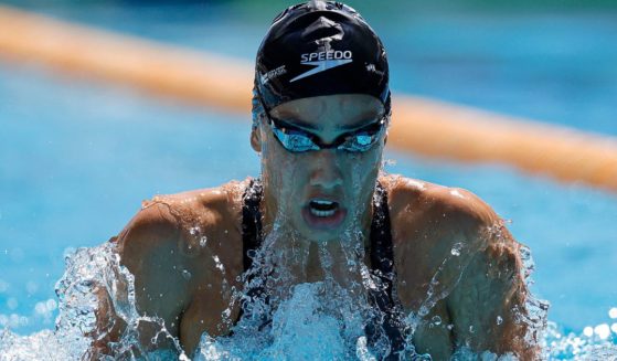 Ana Carolina Vieira of Brazil competes in the Women's 100m Breaststroke heats during Trofeu Brasil 2022 - Day 1 in Rio de Janeiro, Brazil, on April 4, 2022.