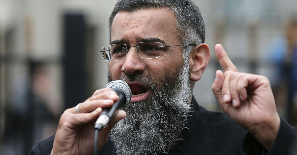 Anjem Choudary, a radical, British, Islamist preacher, speaks at the Central London Mosque in London, England, on April 3, 2015.