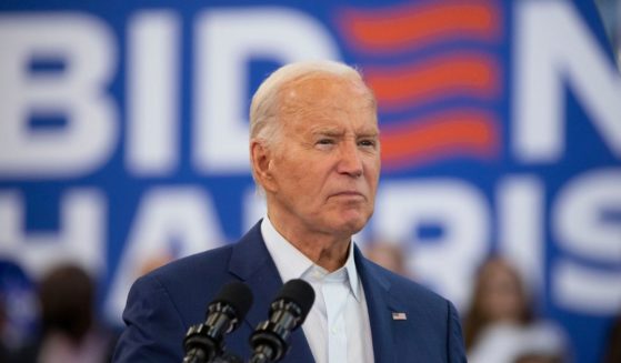 President Joe Biden speaks during a campaign event at Renaissance High School in Detroit on Monday.