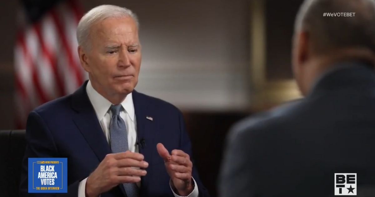 President Joe Biden speaks to BET News.