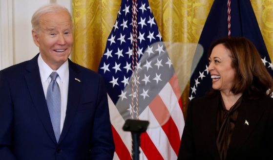 President Joe Biden and Vice President Kamala Harris host governors from across the country for an event in the East Room of the White House in Washington on Feb. 23.