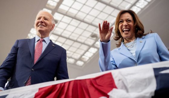 President Joe Biden and Vice President Kamala Harris appear together at a campaign rally at Girard College in Philadelphia on May 29.