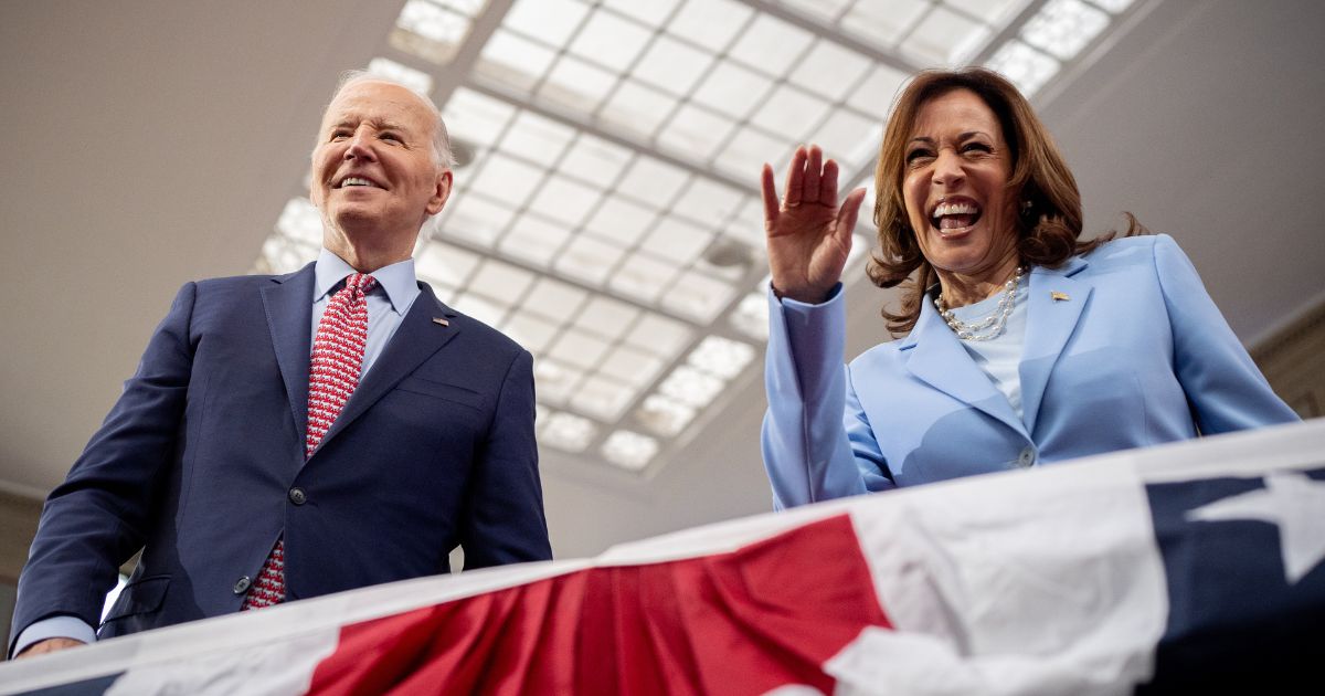 President Joe Biden and Vice President Kamala Harris appear together at a campaign rally at Girard College in Philadelphia on May 29.